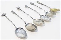 6xSterling Silver Demitasse Spoons (5 Japan) 36.3g
