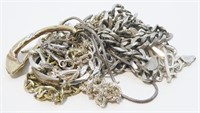 925 Silver Jewelry Needing Repair & Scrap 105.2g