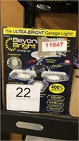 1 LOT (2) LED GARAGE LIGHTS