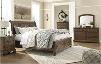 King Ashley B719 Flynnter 5 pc Sleigh Bedroom Set