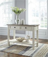 Ashley t637-4 Solid Wood 2 Drawer Sofa Table