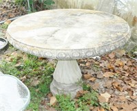 Large Heavy 42" Round Concrete Outdoor Table