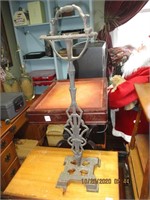 Antique Cast Iron Floor Ashtray Stand