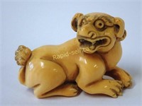 Signed Netsuke - Foo Dog