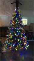 7 1/2 ft Prelit Christmas tree with remote