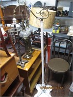 Antique Wicker Floor Lamp
