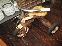 Antique Tricycle "M" Midwest w/Spring Seat