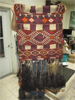 Vtg. Handmade Camel Saddle Bags-showing 1 side