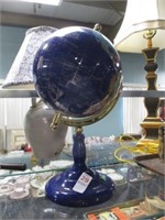 BLUE DECORATIVE GLOBE 17"