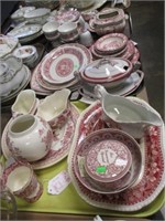 3 TRAYS VARIOUS RED CHINA