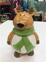 New Ceramic Reindeer Cookie Jar