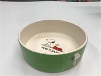 New Peanuts Ceramic Dog Dish