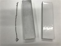 Swarovski Crystal Silver Plated Necklace & Pendant