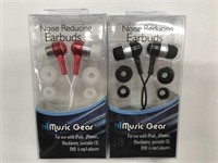 2 New Pairs Noise Reducing Earbuds