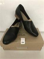 CLARKS JULIET PALM LEATHER SHOES FOR WOMEN, SIZE 7