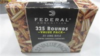 FEDERAL 325 RNDS 22 AMMO