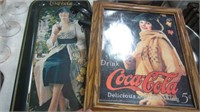 COKE TRAY AND PICTURE
