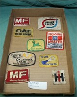 APPROX. 9 AG-RELATED CLOTH PATCHES