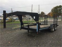 2010 KAUFMAN 16' GOOSENECK TRAILER W/ FOLD DOWN RA