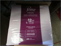 2 PK -- 45 CT -- POISE PADS
