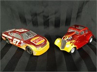 1933 Willys Coupe & NASCAR Chevrolet Die Cast Car