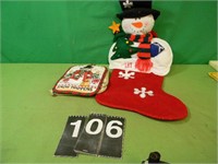 Pot Holders and Stocking Decoration