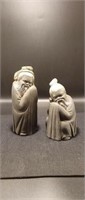 LLADRO SHORT & TALL CHINESE MAN GRES FIGURES