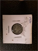 SILVER MERCURY LIBERTY DIME 1936