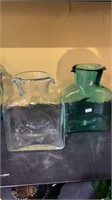 2 classic Blenco glass water pitchers,  one in a