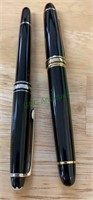 2 German ink pens, MountBlanc  meisterstuck, with