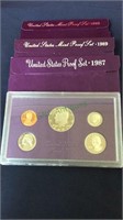 US coin proof sets, 1987 1989 1992 proof