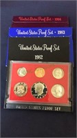 US coin proof sets,1980 1983 1984 proof