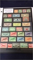 Stamps, United States air mail collection, mint