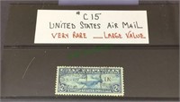 Graf Zeppelin, C 15,  United States airmail $2.60,