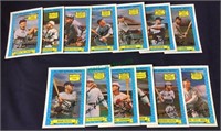 Sports cards, 1972 Kelloggs all-time greats,