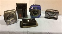 Vintage electronics, Sony, GPX, Walkman, AM/FM