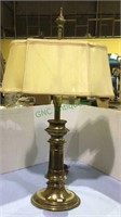 Table lamp, copper finish table lamp, with
