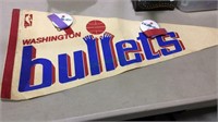 Bullets banner, Washington bullets banner and two