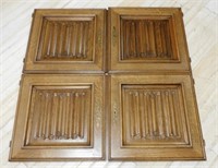 Linen Fold Carved Oak Doors.