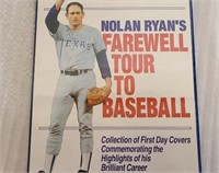1993 Nolan Ryan's autographed  first cover stamps