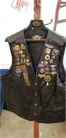 Xl Harley Vest with Pins