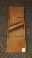 Antique double bladed cabbage slicer 18 in by 6