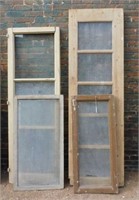Wooden Framed Windows.