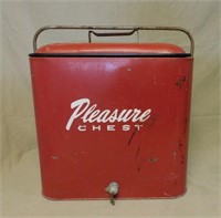 Vintage "Pleasure Chest" Picnic Cooler.