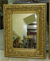 Ornate Gilt Mirror.