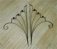 Wrought Iron Architectural Candle Holders.