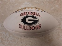 GA Bulldog football signed by Mark Richt