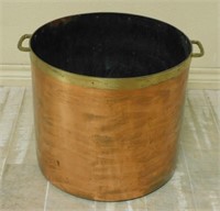 Large Copper Clad Kindling Pot.