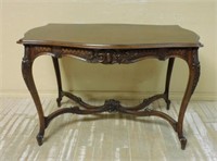 Louis XV Style Walnut Parlor Table.