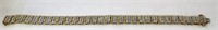 10K GOLD PLATE OVER .925 SILVER DIAMOND BRACELET